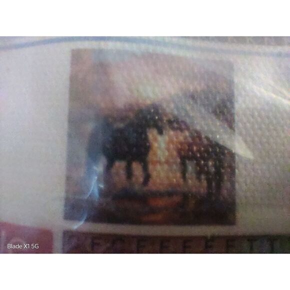 Horses 5D Diamond Painting Art Decoration Kit. Round Diamonds, No Frame 8"x8" - Picture 6 of 6